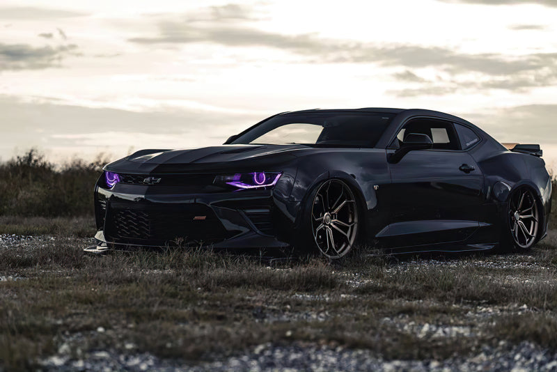 Oracle 16-18 Chevy Camaro RGB+W Headlight DRL Upgrade Kit - ColorSHIFT w/ BC1 Controller - Mammoth Racing -
