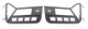 Fishbone Offroad 97-06 Jeep Wrangler TJ Front Tube Doors - Black Textured Powdercoat Steel - My Store
