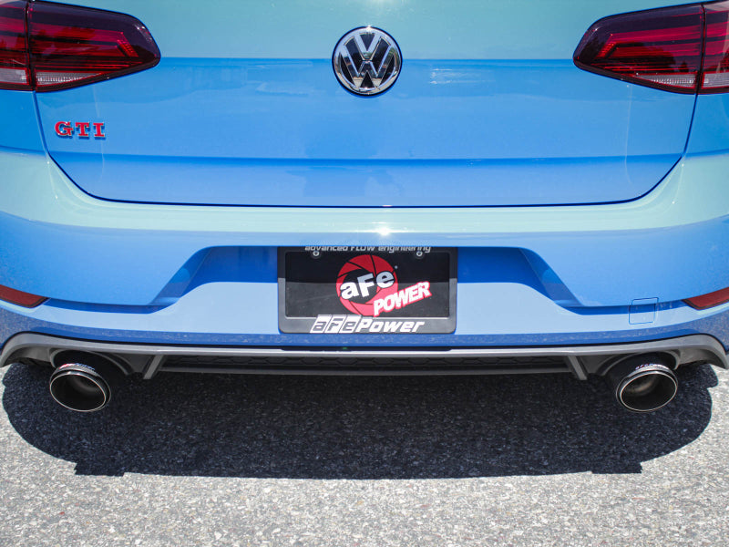aFe MACHForce XP 3in-2.5in SS Exhaust Cat-Back 18-19 Volkswagen GTI (MK7.5) L4-2.0L (t) - Carbon - Mammoth Racing -