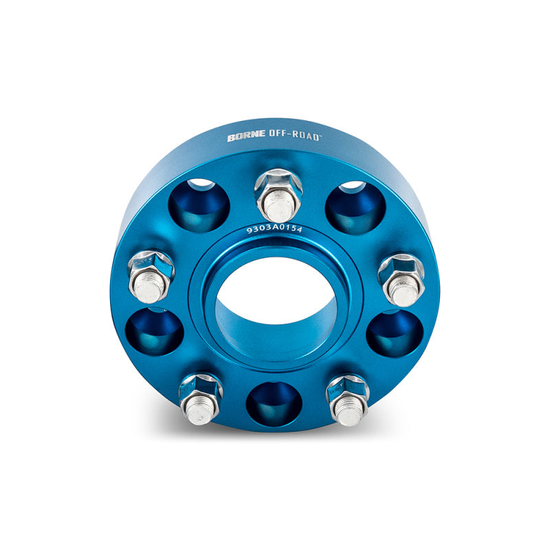 Mishimoto Borne Off-Road Wheel Spacers - 5x127 - 71.6 - 38.1mm - M14 - Blue - Mammoth Racing -