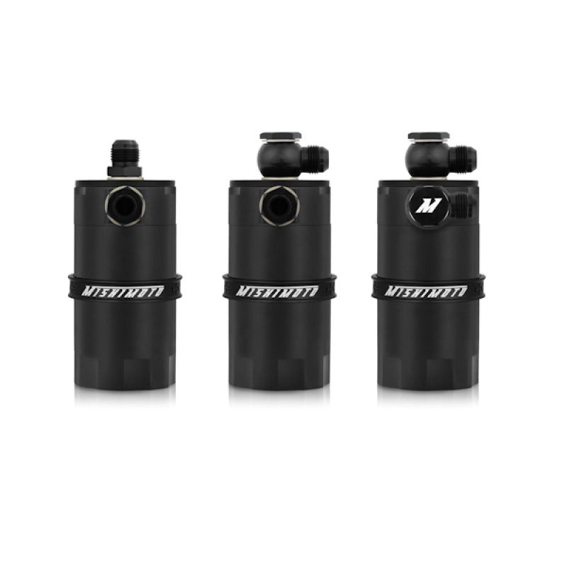 Mishimoto Universal Baffled Oil Catch Can - Black - Mammoth Racing -