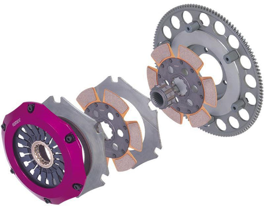 Exedy 2005-2005 Saab 9-2x Aero H4 Hyper Compe-D Twin Cerametallic Clutch Sprung Center Disc