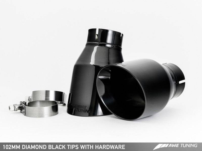 AWE Tuning Audi C7.5 A7 3.0T Touring Edition Exhaust - Quad Outlet Diamond Black Tips - My Store