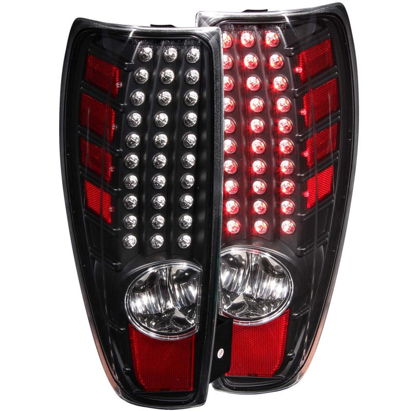 ANZO 2004-2012 Chevrolet Colorado LED Taillights Black - Mammoth Racing -