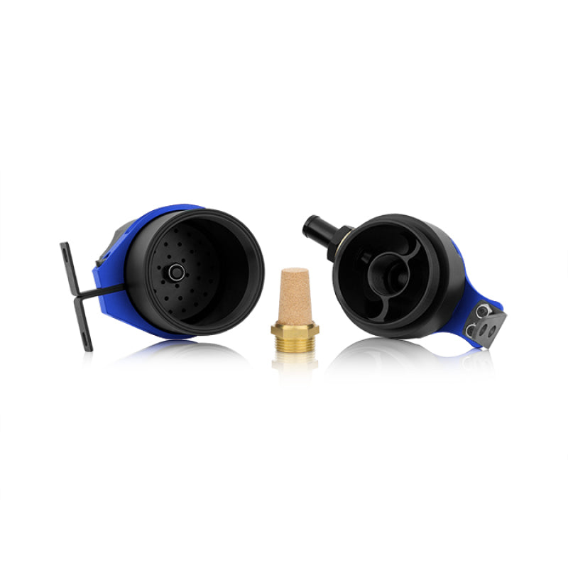 Mishimoto Universal Baffled Oil Catch Can - Blue - Mammoth Racing -