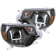 ANZO 2012-2015 Toyota Tacoma Projector Headlights w/ U-Bar Black - Mammoth Racing -