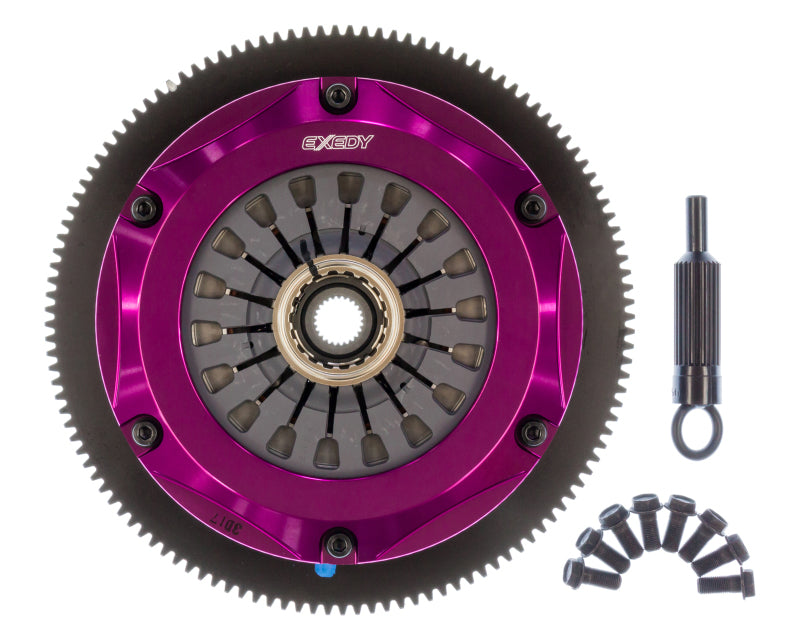 Exedy 2005-2005 Saab 9-2x Aero H4 Hyper Twin Cerametallic Clutch Sprung Center Disc Pull Type Cover - Mammoth Racing -