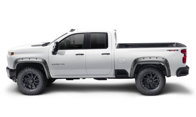 Bushwacker 19-21 Chevrolet Silverado 2500 / 3500 HD (Excl. Dually) Forge Style Flares 4pc - Black - Mammoth Racing -