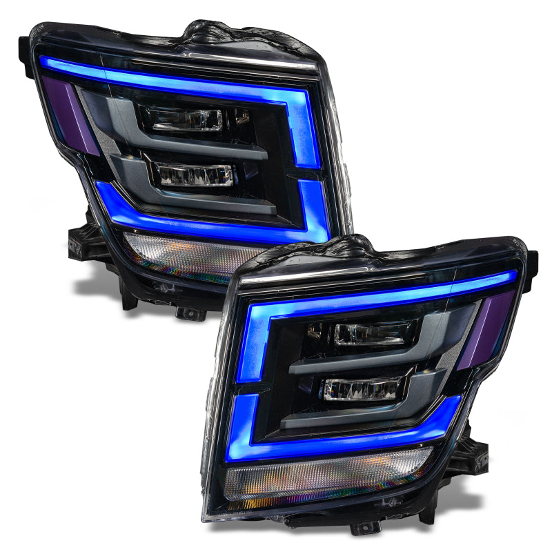 Oracle 21-22 Nissan Titan RGB+W Headlight DRL Upgrade - ColorSHIFT w/ BC1 Controller - Mammoth Racing -