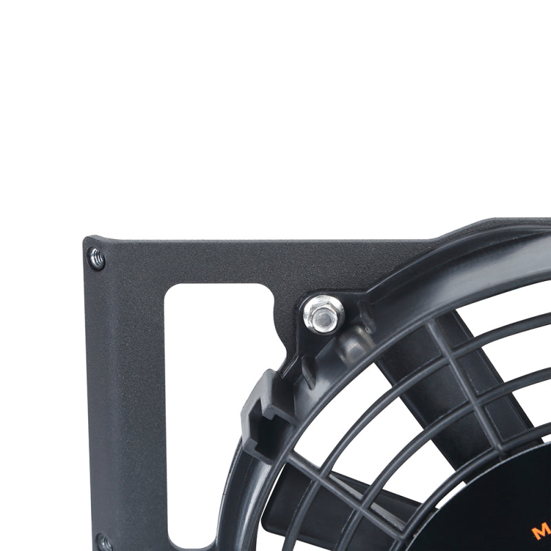 Mishimoto Universal 17in. Heavy-Duty Oil Cooler Fan Shroud - Micro Wrinkle Black - Mammoth Racing -