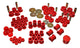 Energy Suspension 79-85 Toyota 4WD Pickup (Except T-100 & Tundra) Red Hyper-Flex Master Bushing Set - My Store