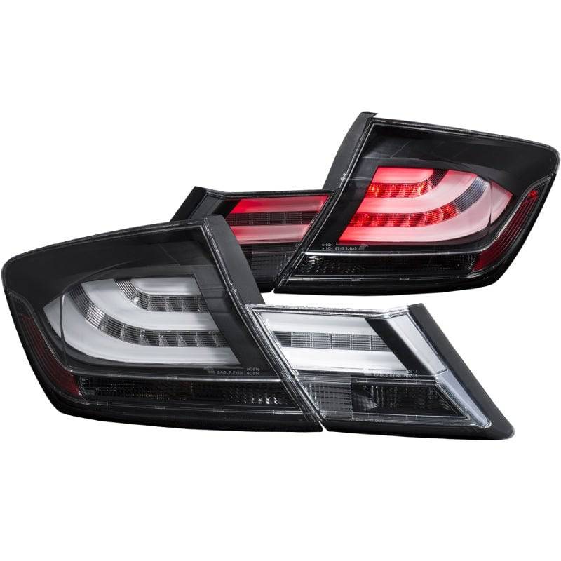ANZO 2013-2015 Honda Civic LED Taillights Black - My Store