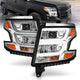 ANZO 2015-2020 Chevy Tahoe Projector Headlights Plank Style Chrome w/DRL - Mammoth Racing -