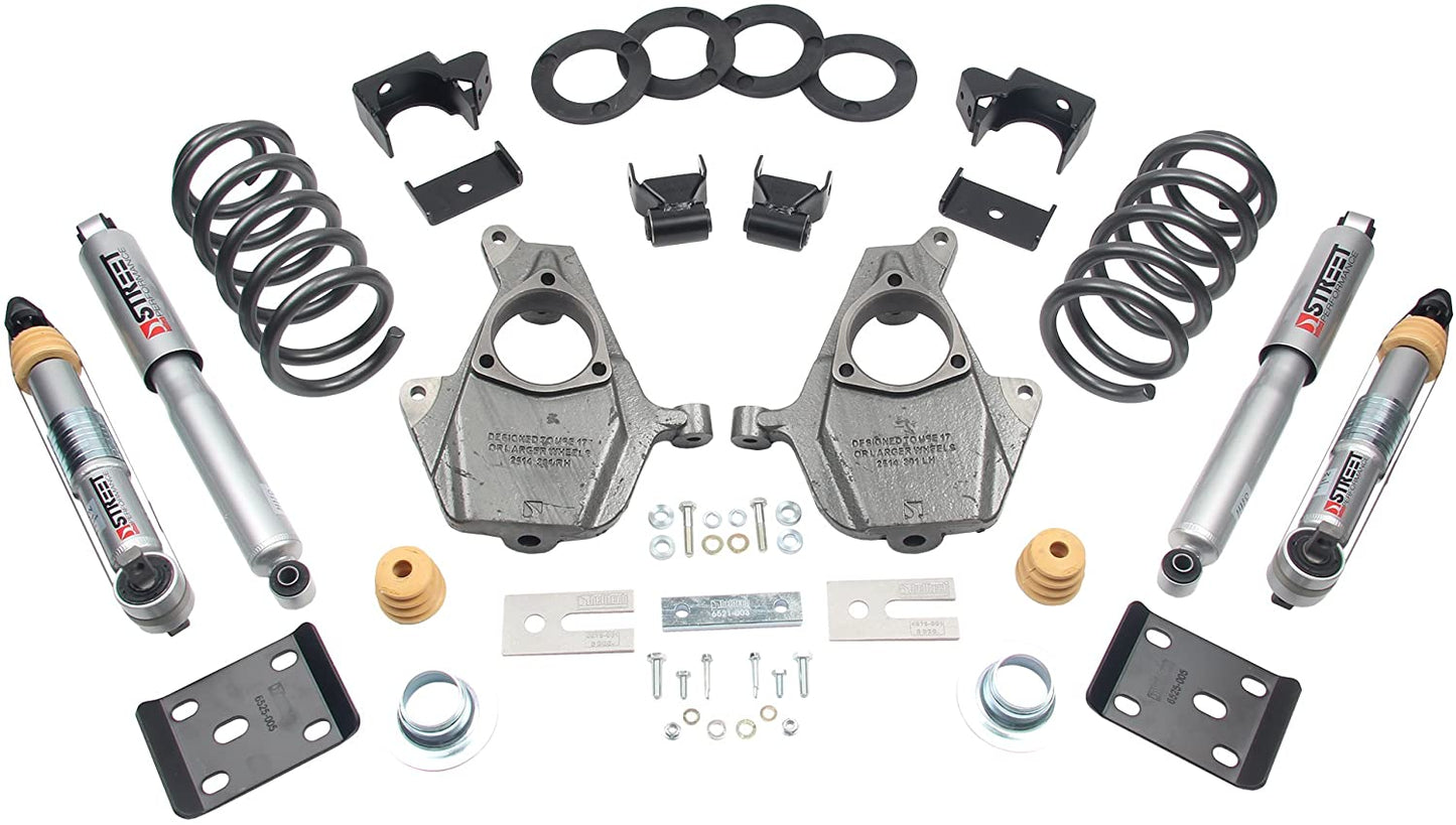 2016.5-2018 Silverado/Sierra Std Cab 2Wd 3-4f/7r With Street Performance Shocks. - Mammoth Racing -
