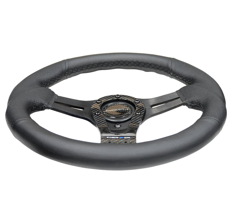 NRG Reinforced Steering Wheel (320mm) w/Carbon Center Spoke - My Store