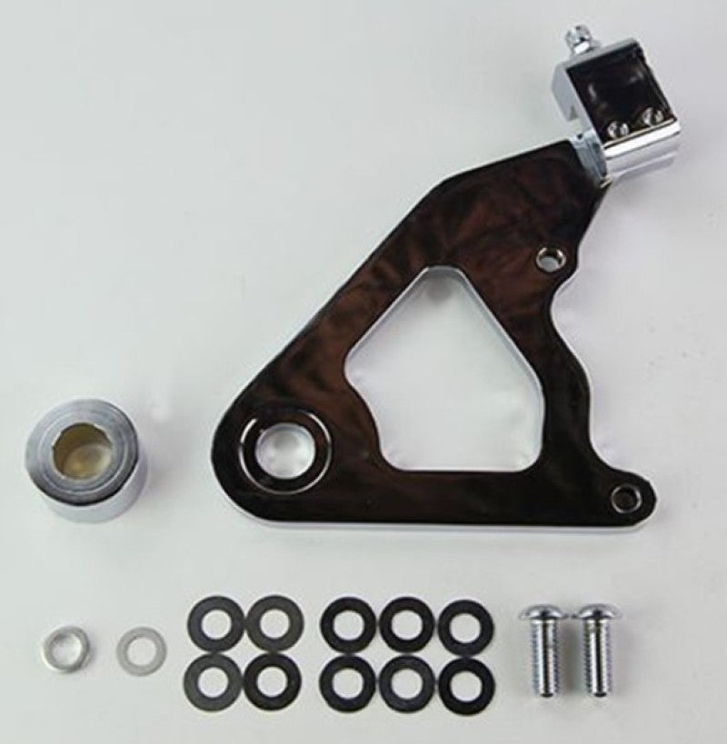 Wilwood Caliper Mounting Kit Chrome w/Bracket Gp310 2000-Present Softail - My Store