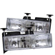 Spyder Chevy C/K Series 1500/2500 88-99/Chevy Tahoe 95-99Crystal Glass Headlights Chrm HD-YD-CCK88-C - Mammoth Racing -