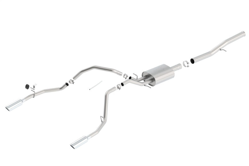 Borla 14 Silv/Sierra 1500 EC Std/CC Short 143.5in WB ATAK Single Split Rear Exit Cat-Back Exhaust - My Store