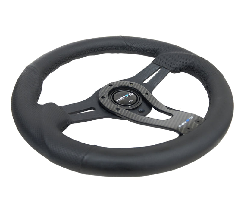 NRG Reinforced Steering Wheel (320mm) w/Carbon Center Spoke - My Store