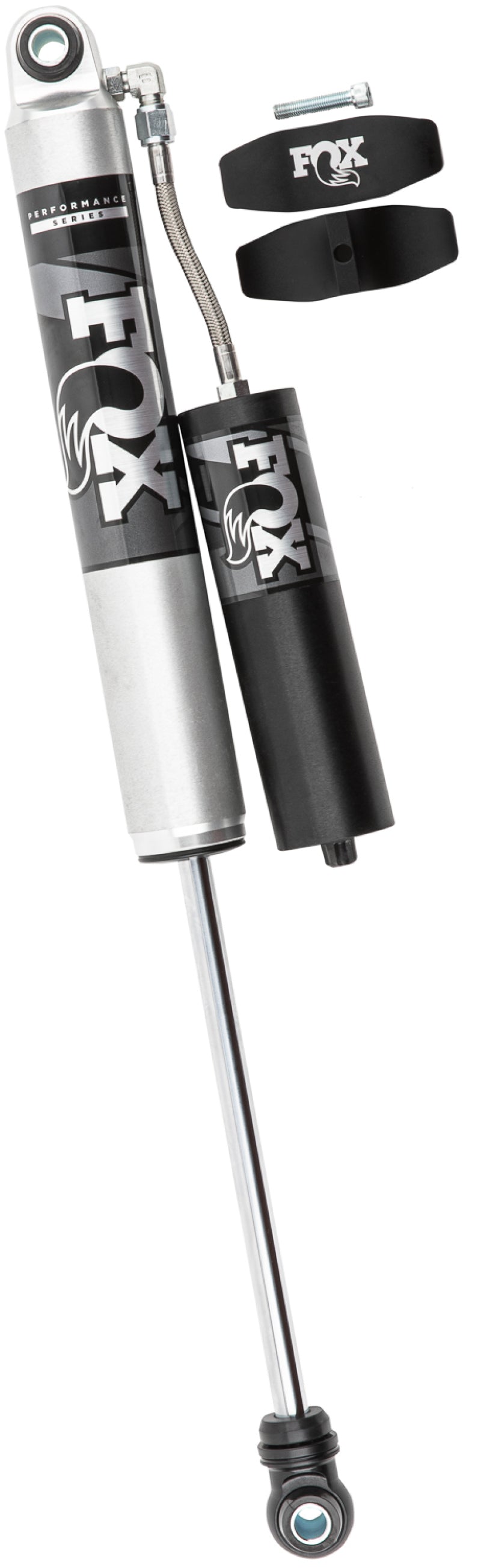 Fox 20+ GM 2500/3500 HD 2.0 Performance Series Smooth Body Reservoir Rear Shock 0-1in Lift - Mammoth Racing -
