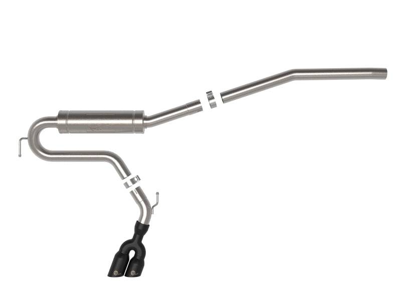 aFe Rebel Series 2.5in 409 SS Cat-Back Exhaust w/ Black Tip 2022 Ford Maverick - My Store