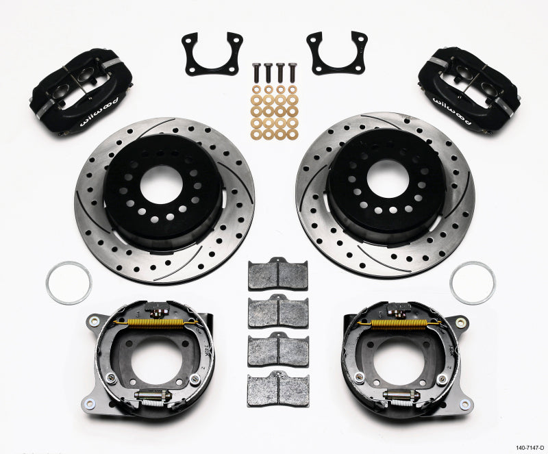 Wilwood Forged Dynalite P/S Park Brake Kit Drilled 58-64 Olds/Pontiac Ends - My Store