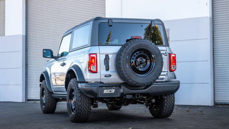 Borla 21-22 Ford Bronco 2.7L 2DR/4DR T-304 Stainless Steel Cat-Back S-Type Exhaust - Brushed - Mammoth Racing -