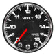 Autometer Spek-Pro Gauge Voltmeter 2 1/16in 16V Stepper Motor W/Peak & Warn Blk/Chrm - My Store