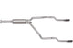 Gibson 96-98 Chevrolet K2500 Cheyenne 5.7l 2.5in Cat-Back Dual Split Exhaust - Stainless - Mammoth Racing -