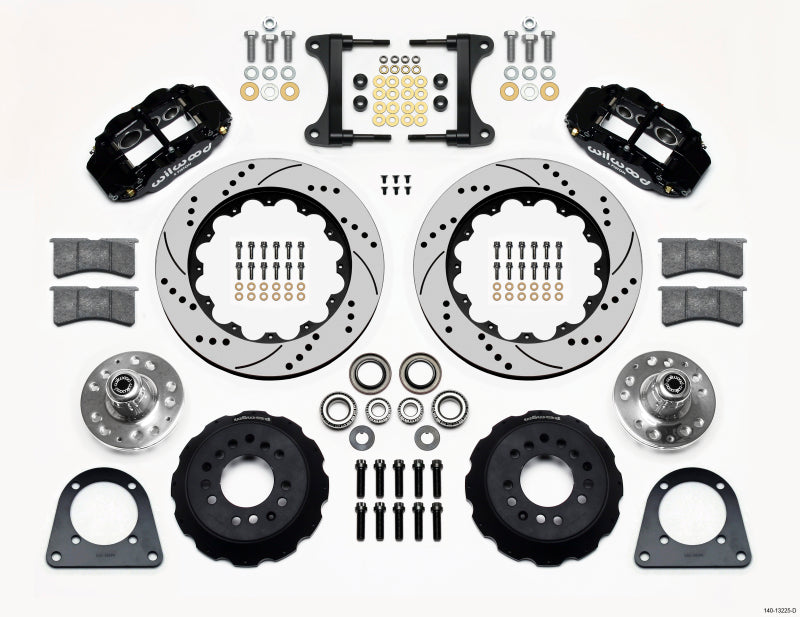 Wilwood Narrow Superlite 6R Front Hub Kit 14.00in Drilled Tci-ifs 71-78 (Pinto Based) - Mammoth Racing -