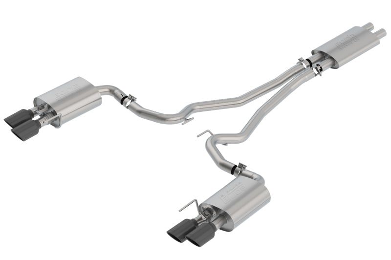 Borla 18-20 Ford Mustang GT 5.0L AT/MT ECE Cat-Back Exhaust w/ Active Valve (Fits Convertible) - Mammoth Racing -