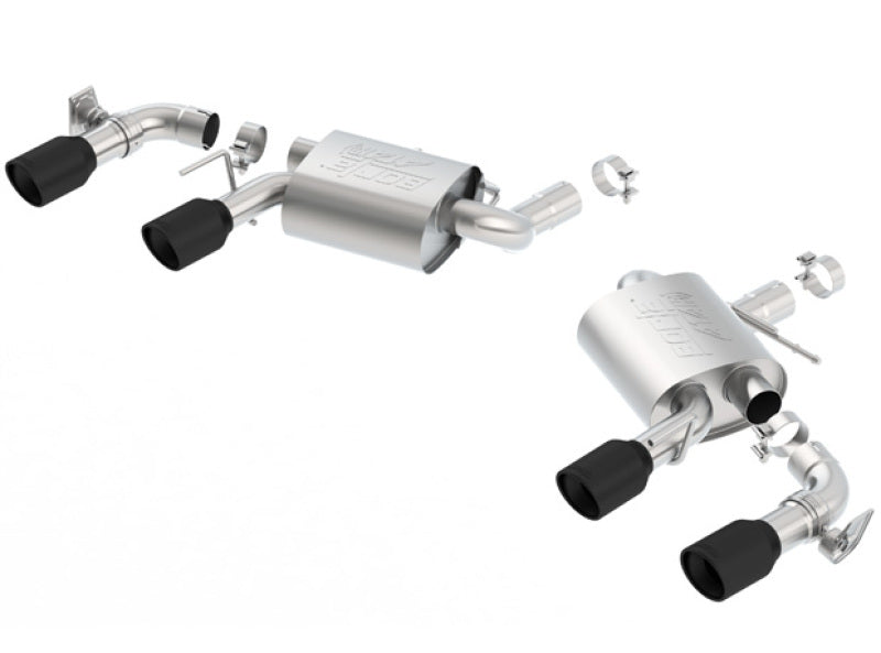 Borla 2016 Chevy Camaro V8 SS AT/MT ATAK Rear Section Exhaust w/ Dual Mode Valves Ceramic Black - My Store