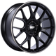 BBS CH-R 20x9 5x120 ET29 Satin Black Polished Rim Protector Wheel -82mm PFS/Clip Required - Mammoth Racing -