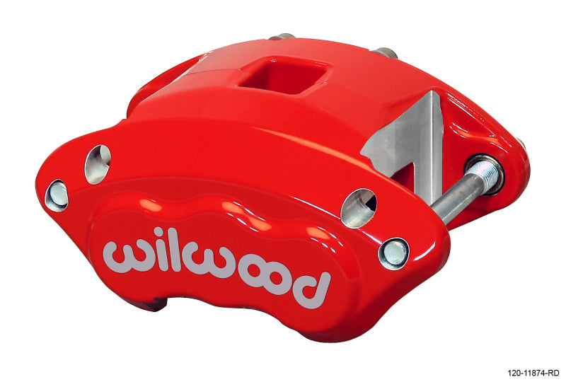Wilwood Caliper-D154-Red 1.12/1.12in Pistons 1.04in Disc - Mammoth Racing -