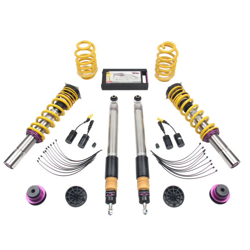KW Coilover Kit V3 2017+ Audi A4 (B9) Sedan 2wd w/ Electronic Dampers - Mammoth Racing -