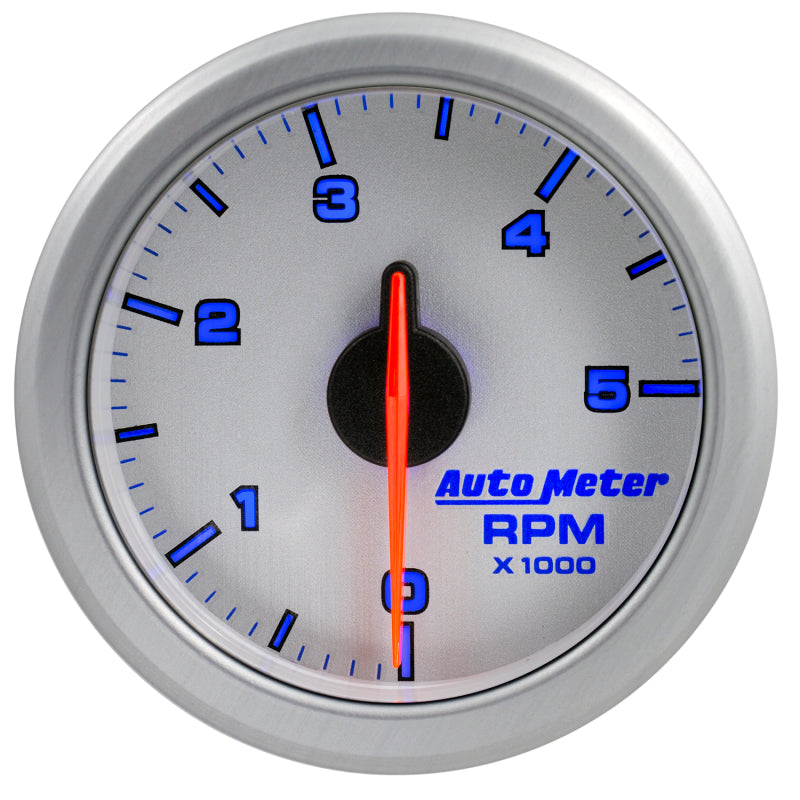 Autometer Airdrive 2-1/6in Tachometer Gauge 0-5k RPM - Silver - My Store