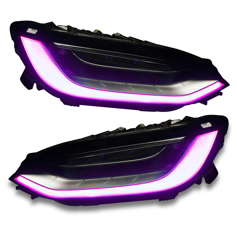 ORACLE Lighting 16-21 Tesla Model X Dynamic ColorSHIFT Headlight & Fog Light DRL Upgrade Kit - Mammoth Racing -