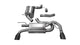 Corsa 10-14 Volkswagen GTI Mk6 Black Touring 3.0in Cat-Back Dual Rear Exit Polished Pro-Series Tips - Mammoth Racing -