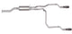 Gibson 96-97 Chevrolet S10 Base 2.2l 1.75in Cat-Back Dual Split Exhaust - Aluminized - Mammoth Racing -