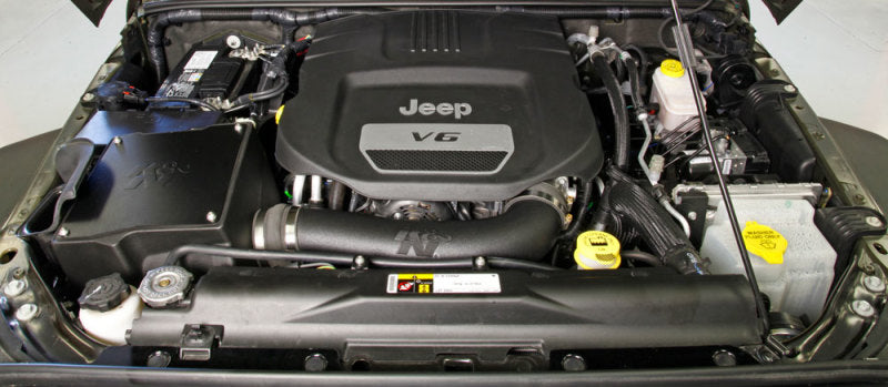 K&N 12-18 Jeep Wrangler 3.6l V6 Performance Intake Kit w/ Snorkel - Mammoth Racing -