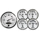 Autometer Old Tyme White II 5 Piece Kit (Elec Speed/Oil Press/Water Temp/Volt/Fuel Level) - My Store