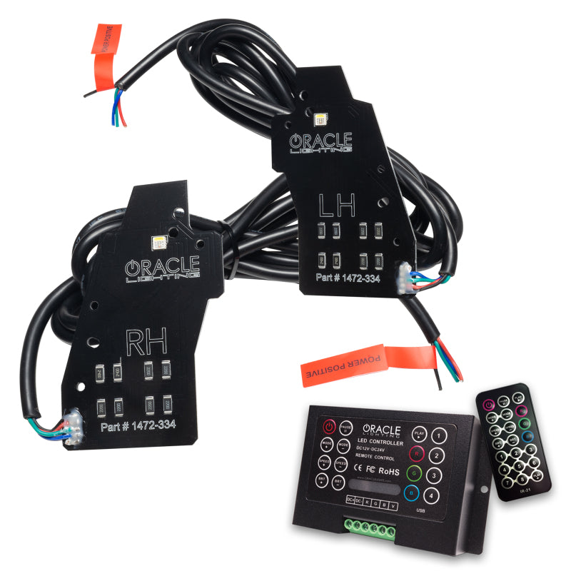 Oracle 20-22 Ford Explorer Dynamic RGB Headlight DRL Upgrade Kit - ColorSHIFT - w/ 2.0 Controller - Mammoth Racing -