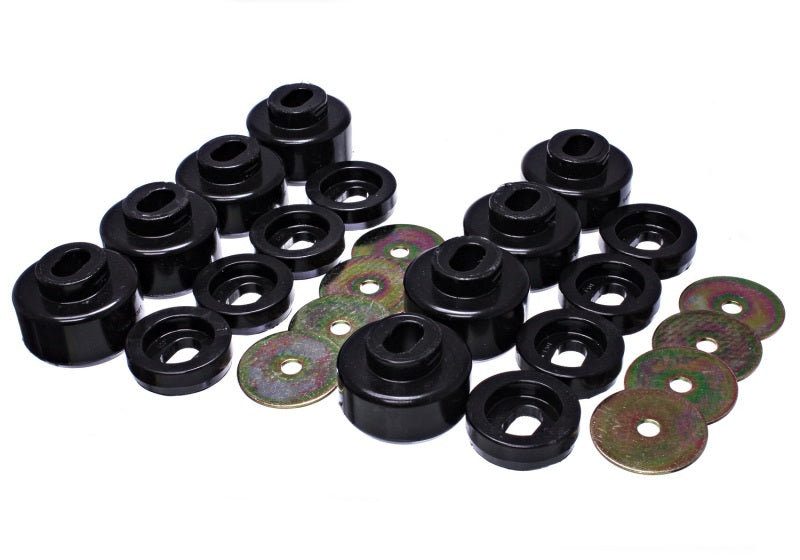 Energy Suspension 07-10 Chevy K2500/3500HD Body Mount Set - Black - My Store