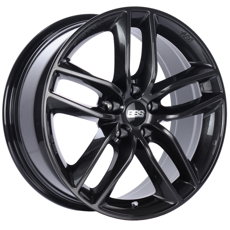 BBS SX 18x8 5x108 ET45 Crystal Black Wheel -70mm PFS/Clip Required - Mammoth Racing -