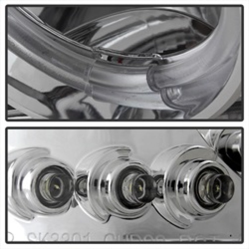 Spyder GMC Sierra 1500/2500/3500 99-06 Projector Headlights LED Halo LED Chrome PRO-YD-CDE00-HL-C - Mammoth Racing -