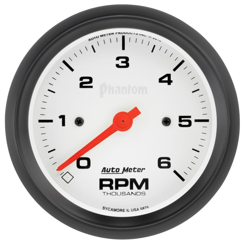 Autometer Phantom 6000rpm 3-3/8in. In-Dash Tachometer Gauge - My Store