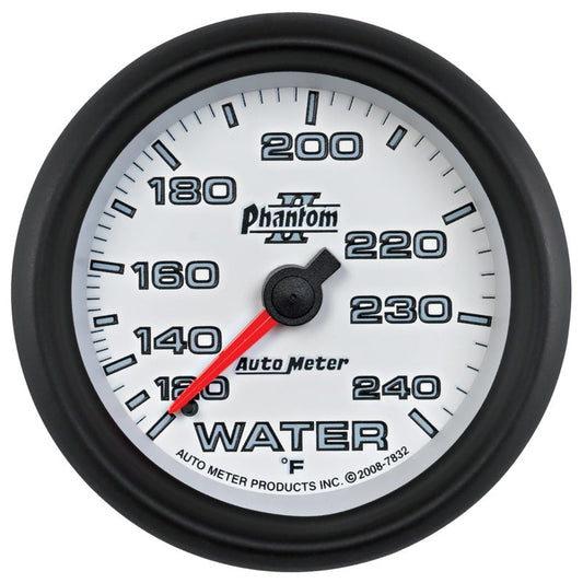 Autometer Phantom II 2-5/8in 120-240 Degree F Mechanical Water Gauge - My Store