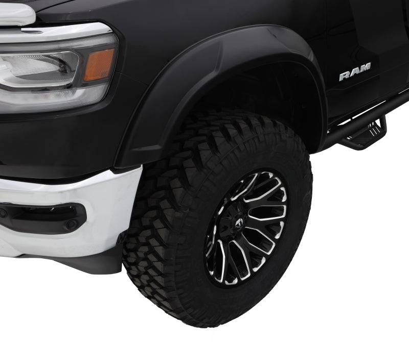 Bushwacker 19-22 Ram 1500 (Excl. Rebel/TRX) 76.3 & 67.4in Bed DRT Style Flares 4pc - Blk / Smooth - Mammoth Racing -