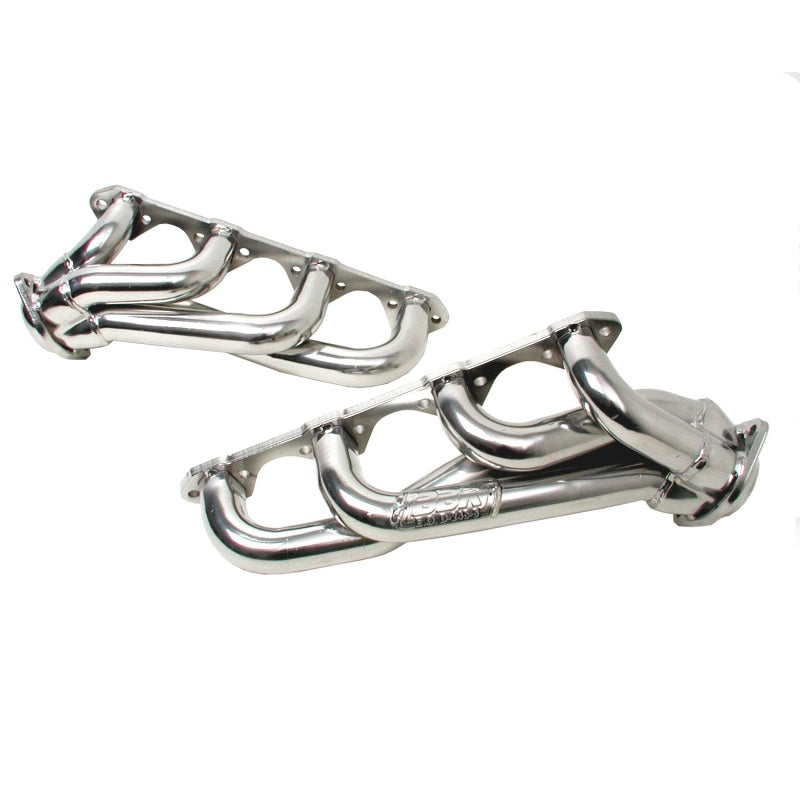BBK 79-93 Mustang 351 Swap Shorty Unequal Length Exhaust Headers - 1-5/8 Silver Ceramic - My Store
