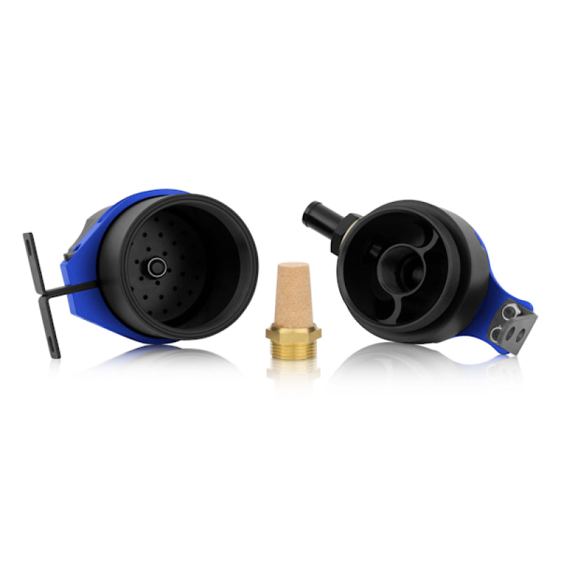 Mishimoto Universal Baffled Oil Catch Can - Blue - Mammoth Racing -
